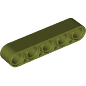 Technic, Hefbalk Dik 1x5 Olive Green